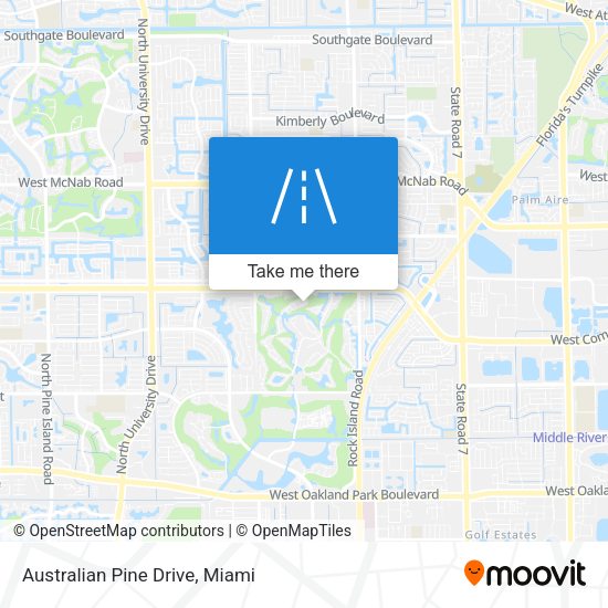 Australian Pine Drive map