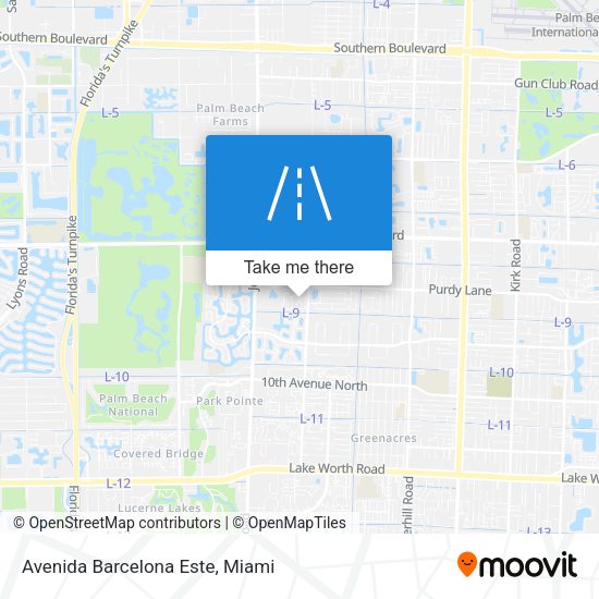 Avenida Barcelona Este map