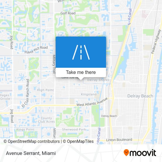 Mapa de Avenue Serrant