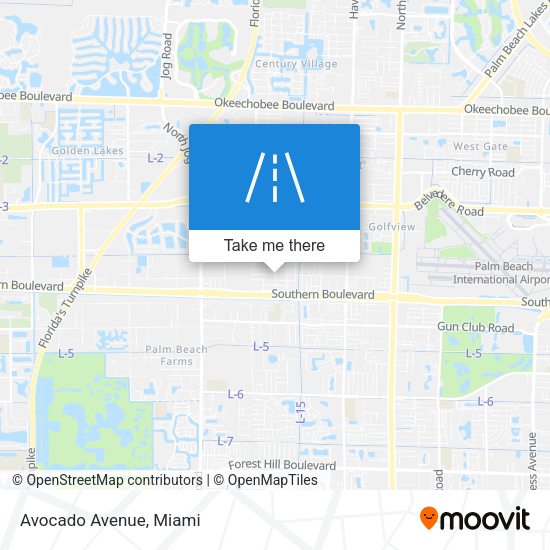Mapa de Avocado Avenue