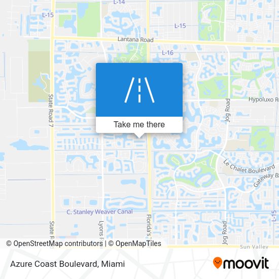 Azure Coast Boulevard map
