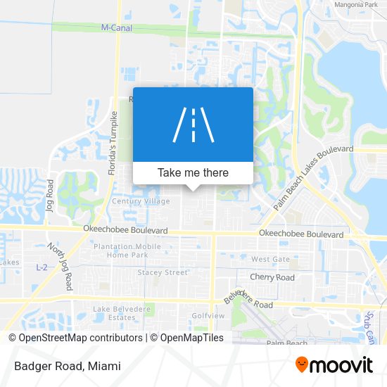Mapa de Badger Road