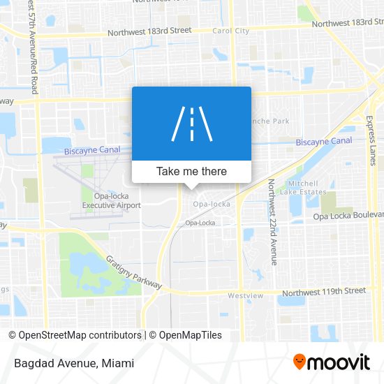 Bagdad Avenue map