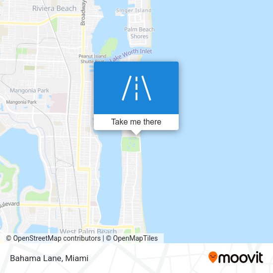 Mapa de Bahama Lane