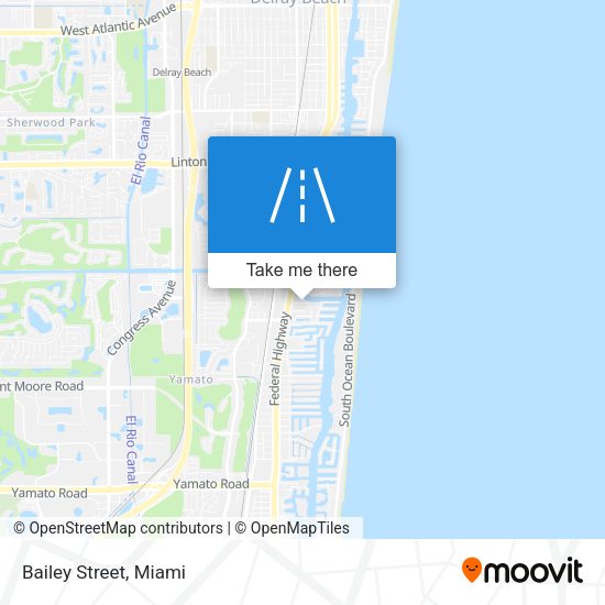 Mapa de Bailey Street