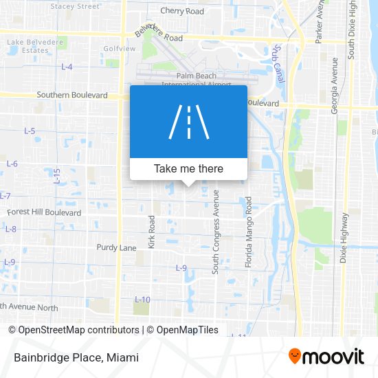 Mapa de Bainbridge Place