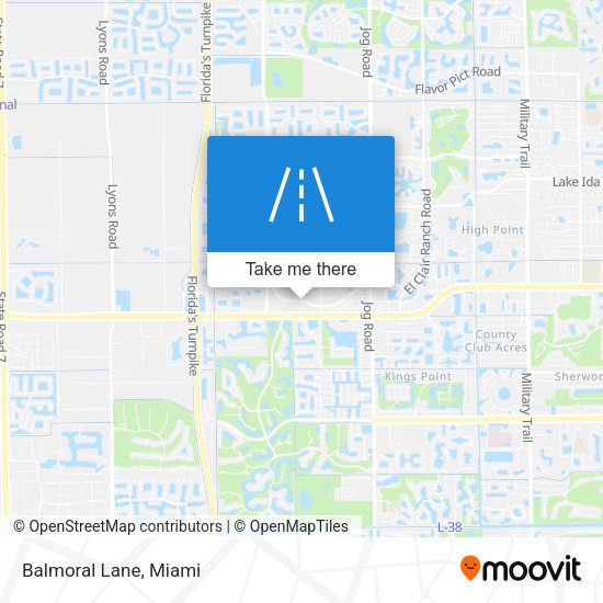 Mapa de Balmoral Lane