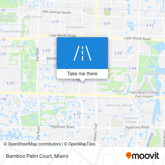 Mapa de Bamboo Palm Court
