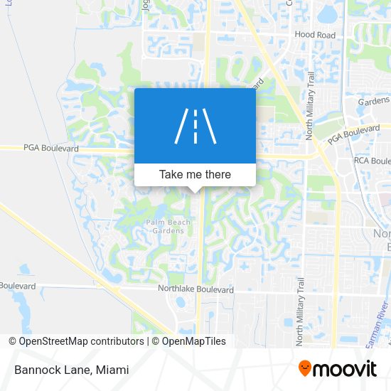 Mapa de Bannock Lane
