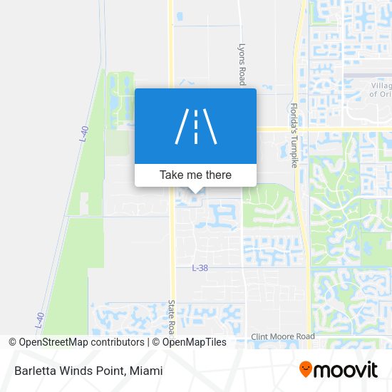 Mapa de Barletta Winds Point