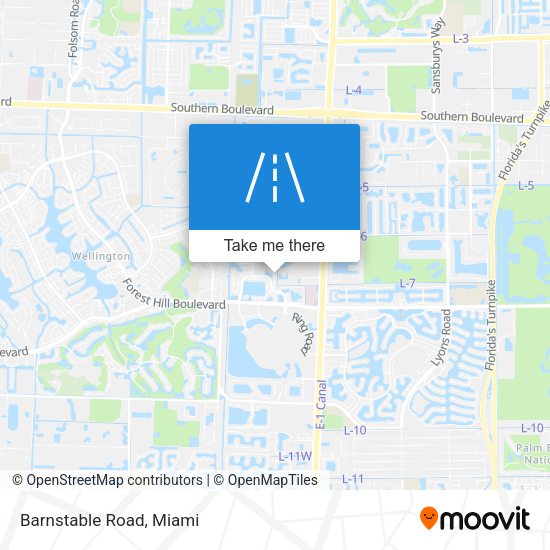 Mapa de Barnstable Road