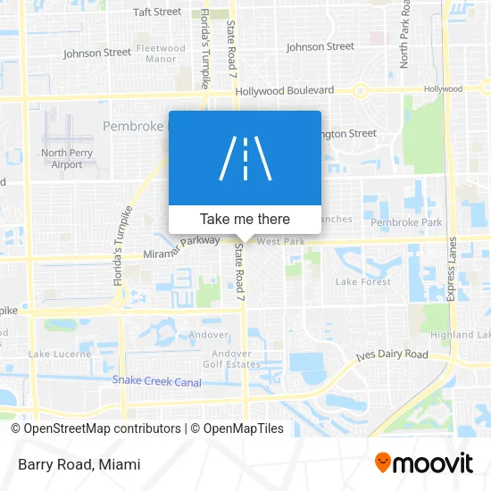Barry Road map