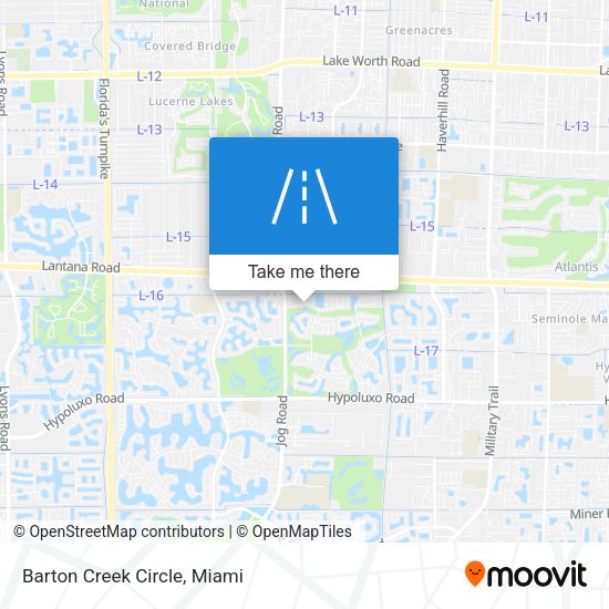 Mapa de Barton Creek Circle
