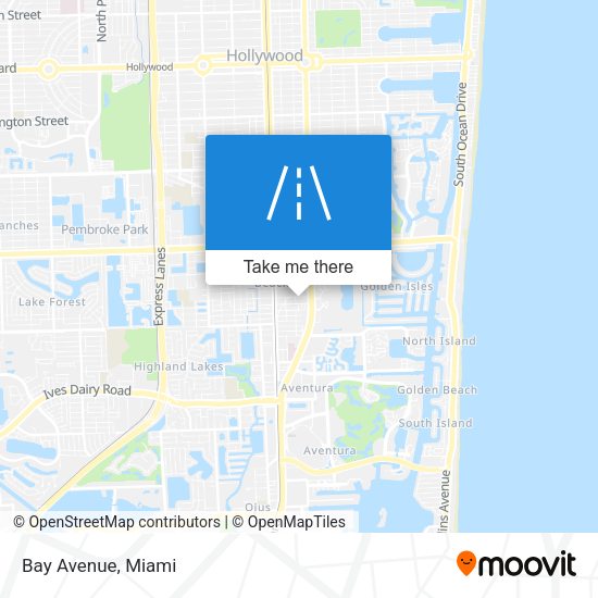 Mapa de Bay Avenue