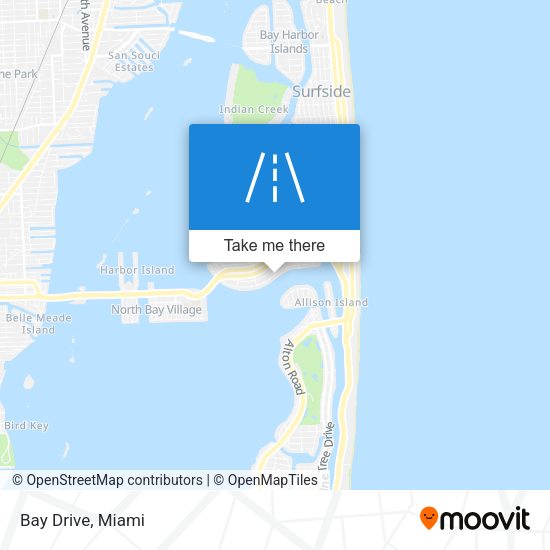 Bay Drive map