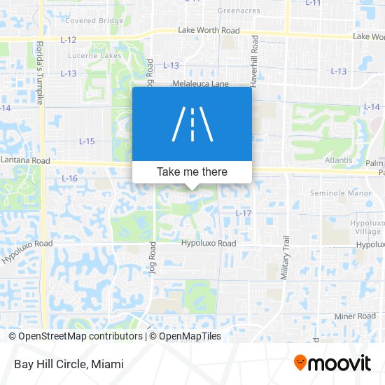 Mapa de Bay Hill Circle