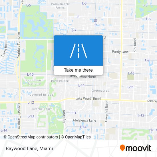 Mapa de Baywood Lane