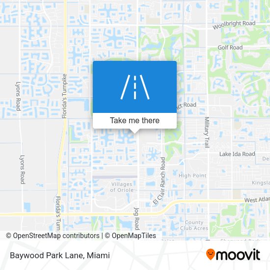 Mapa de Baywood Park Lane