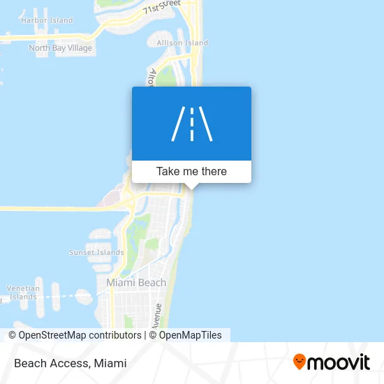 Beach Access map