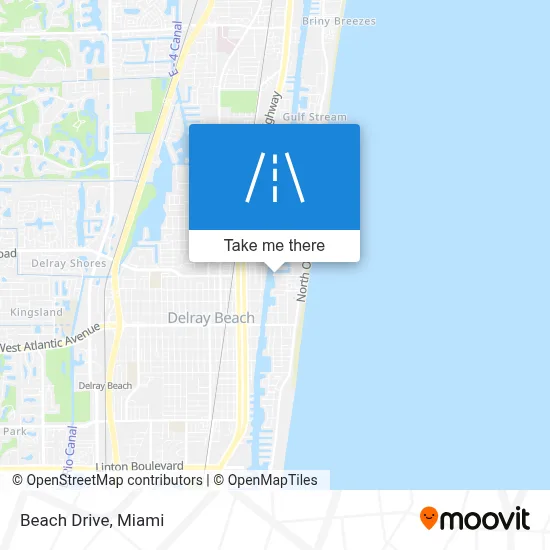 Beach Drive map