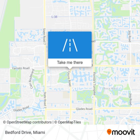 Mapa de Bedford Drive