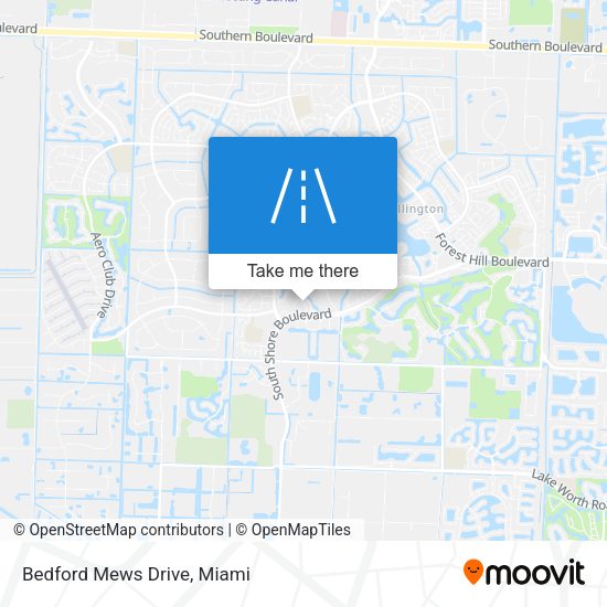 Mapa de Bedford Mews Drive