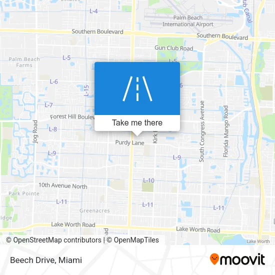 Beech Drive map