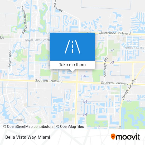 Mapa de Bella Vista Way