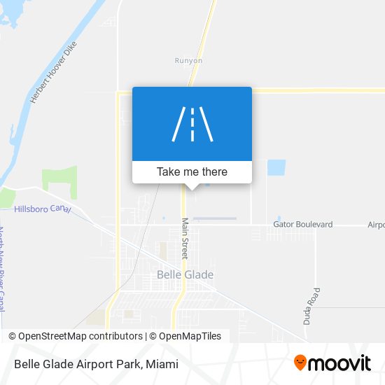 Belle Glade Airport Park map