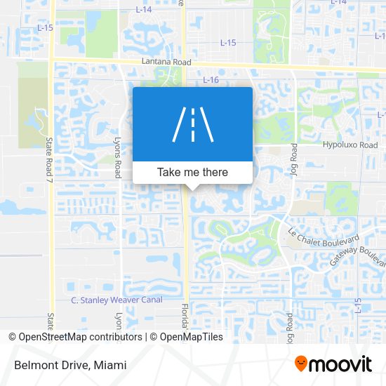 Mapa de Belmont Drive