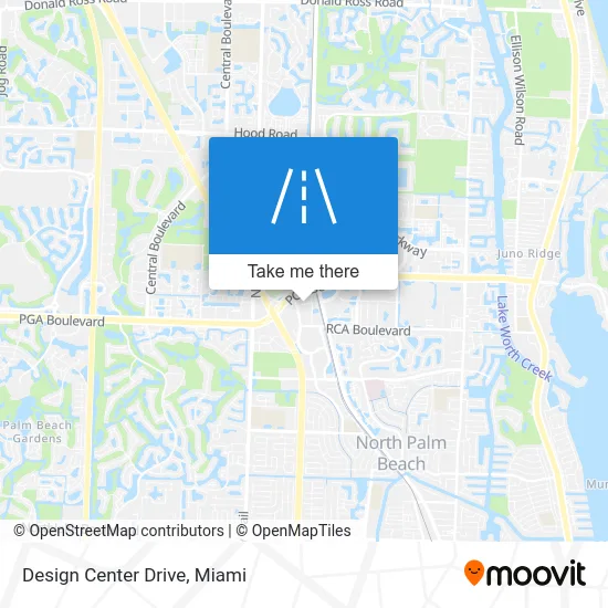 Design Center Drive map