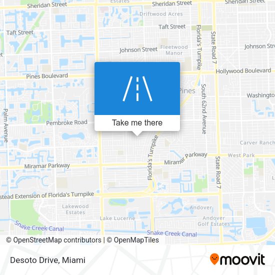 Desoto Drive map