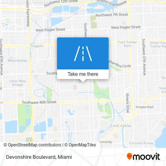 Devonshire Boulevard map