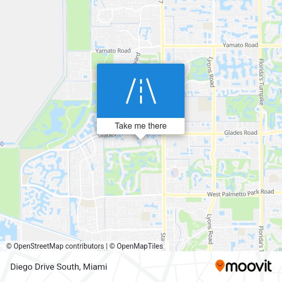 Mapa de Diego Drive South