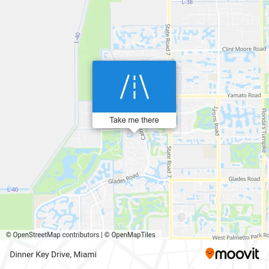 Dinner Key Drive map