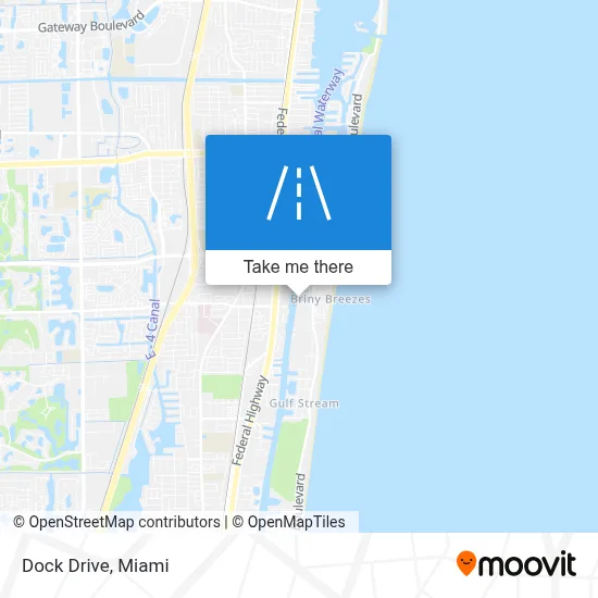 Dock Drive map