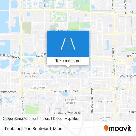 Fontainebleau Boulevard map