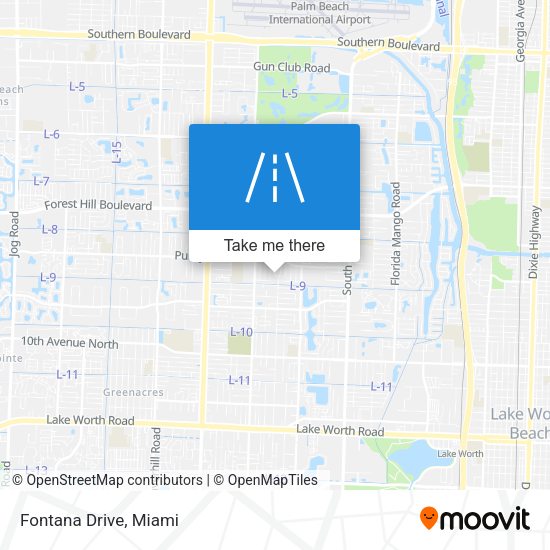 Fontana Drive map