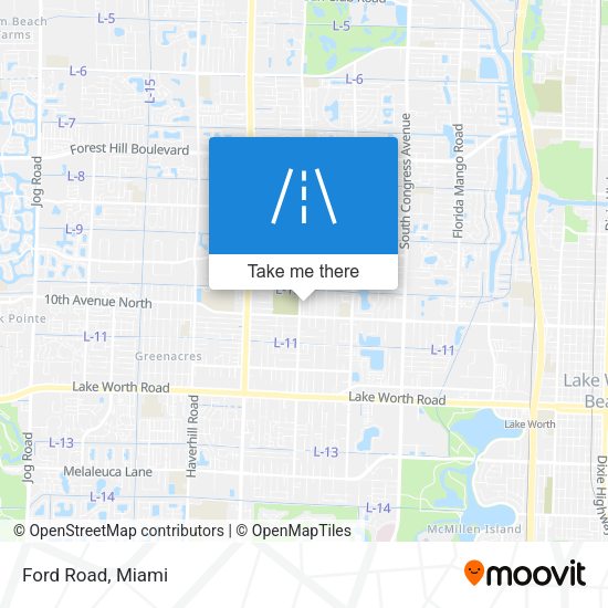 Mapa de Ford Road