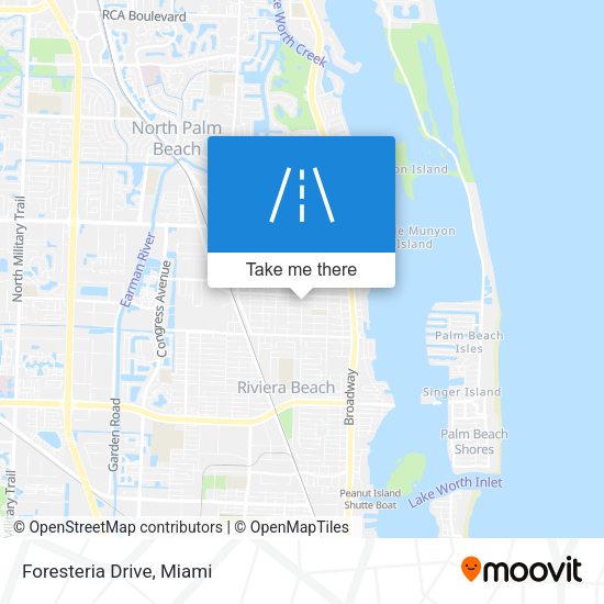 Mapa de Foresteria Drive