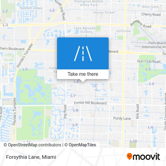 Mapa de Forsythia Lane