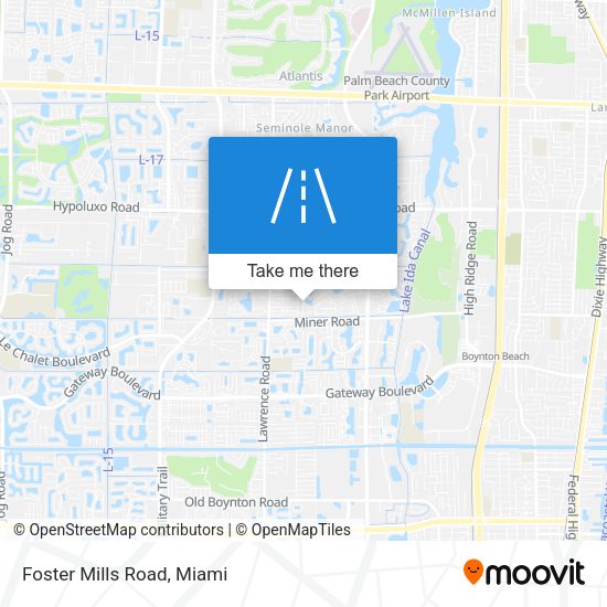 Foster Mills Road map