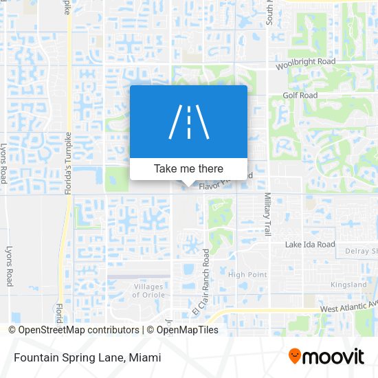 Mapa de Fountain Spring Lane
