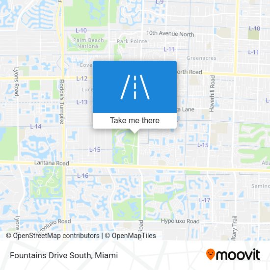 Mapa de Fountains Drive South