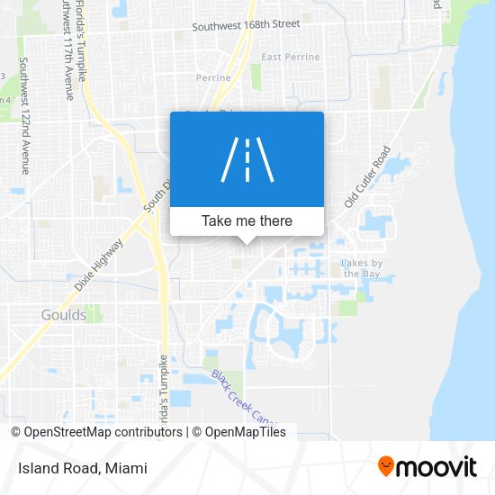 Mapa de Island Road