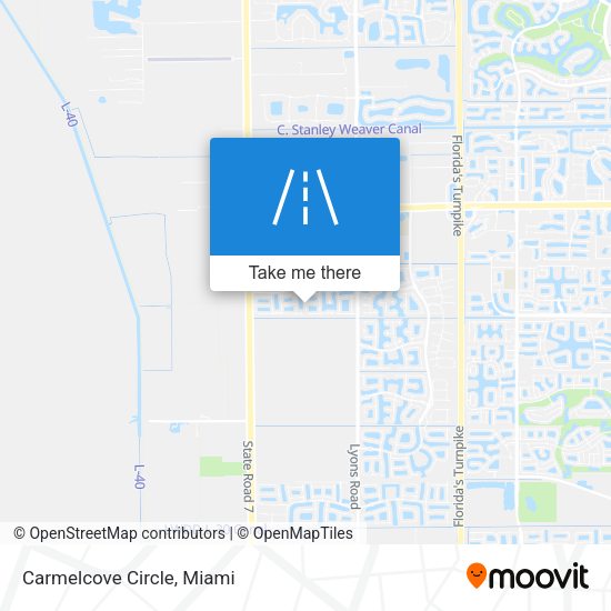 Carmelcove Circle map
