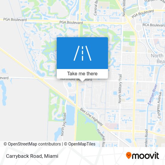 Mapa de Carryback Road