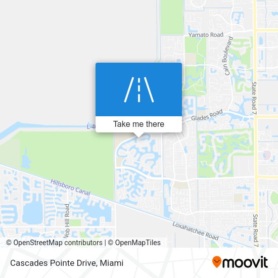 Cascades Pointe Drive map