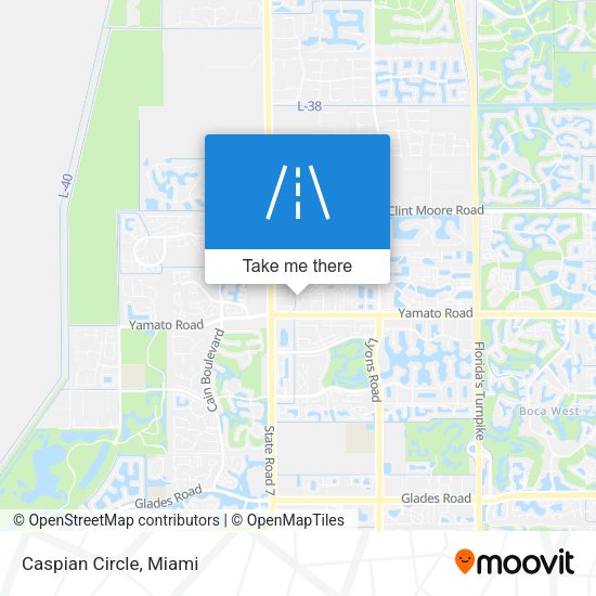 Mapa de Caspian Circle