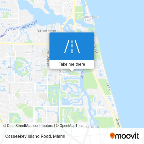 Casseekey Island Road map